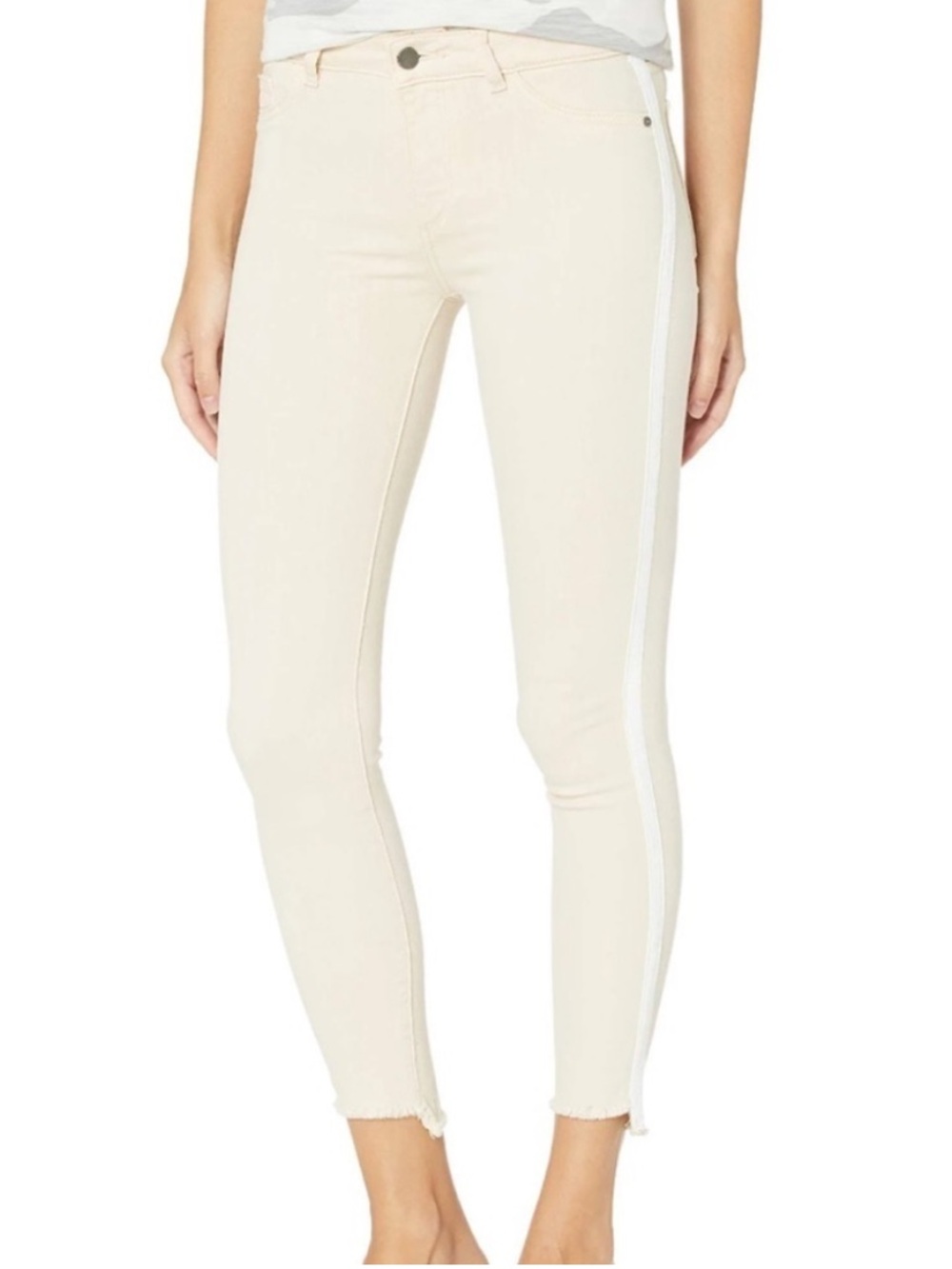 DL1961 Florence Cropped Frayed Hem Pant